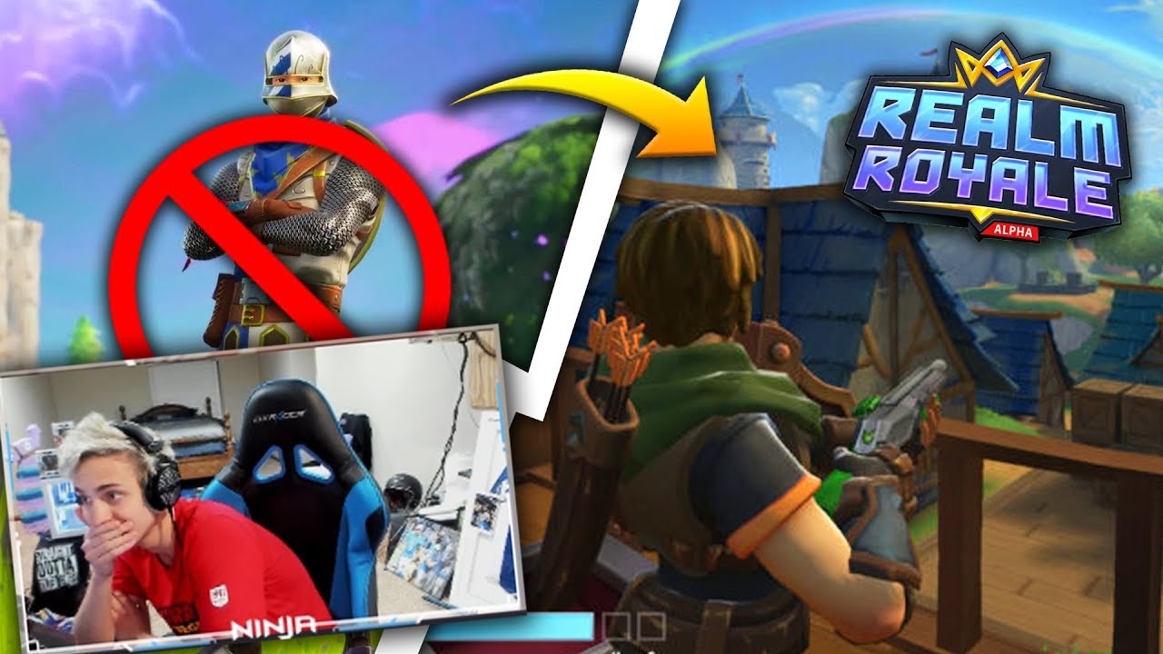 Ninja Plays NEW FORTNITE KILLER! (Realm Royale) Ninja's First Ever Game!