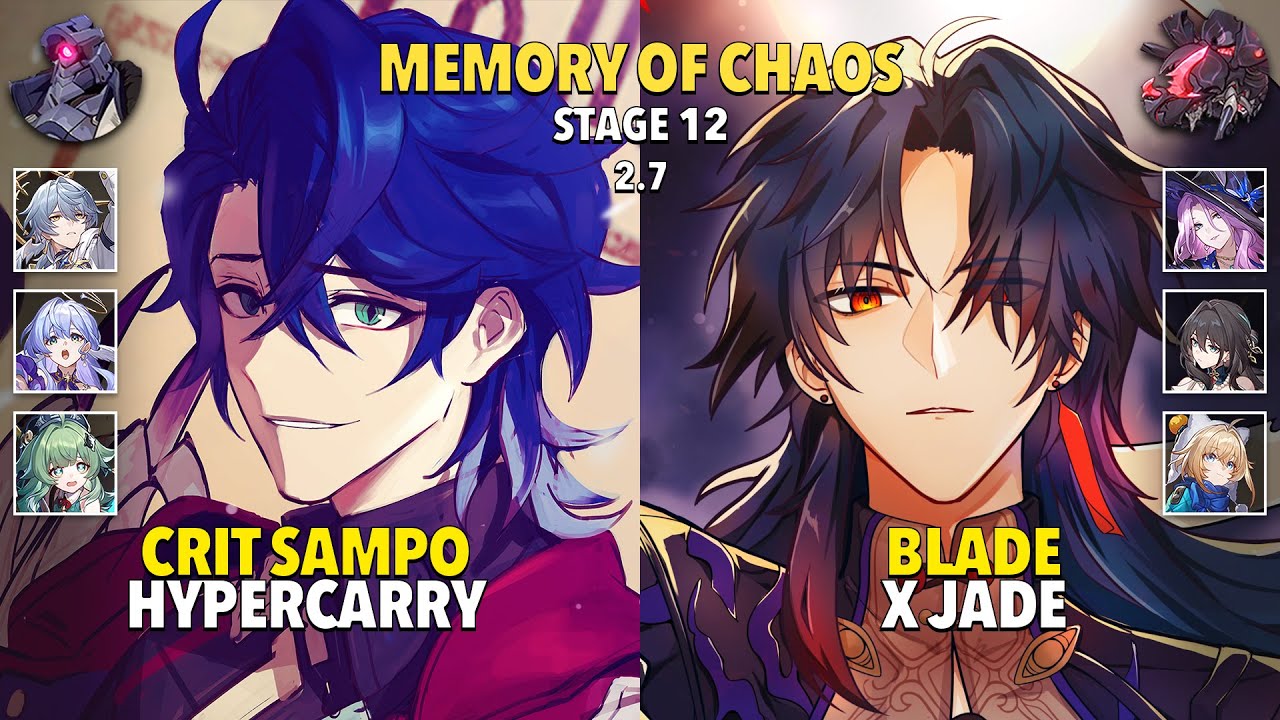 E6S1 Crit Sampo & E0S1 Blade x Jade - Memory Of Chaos 12 - Honkai: Star Rail 2.7