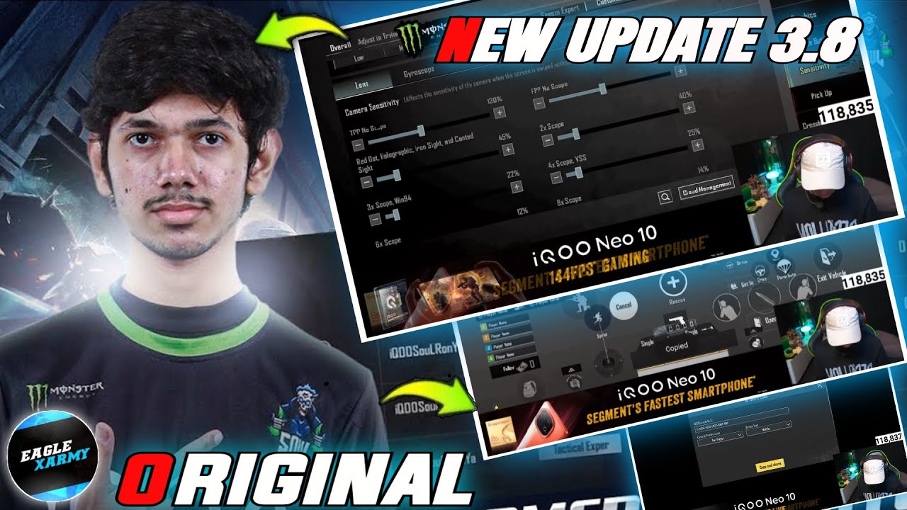 UPDATE 3.8 | SOUL NAKUL SENSITIVITY | SOUL NAKUL SENSITIVITY CODE | SOUL NAKUL CONTROL CODE | BGMI