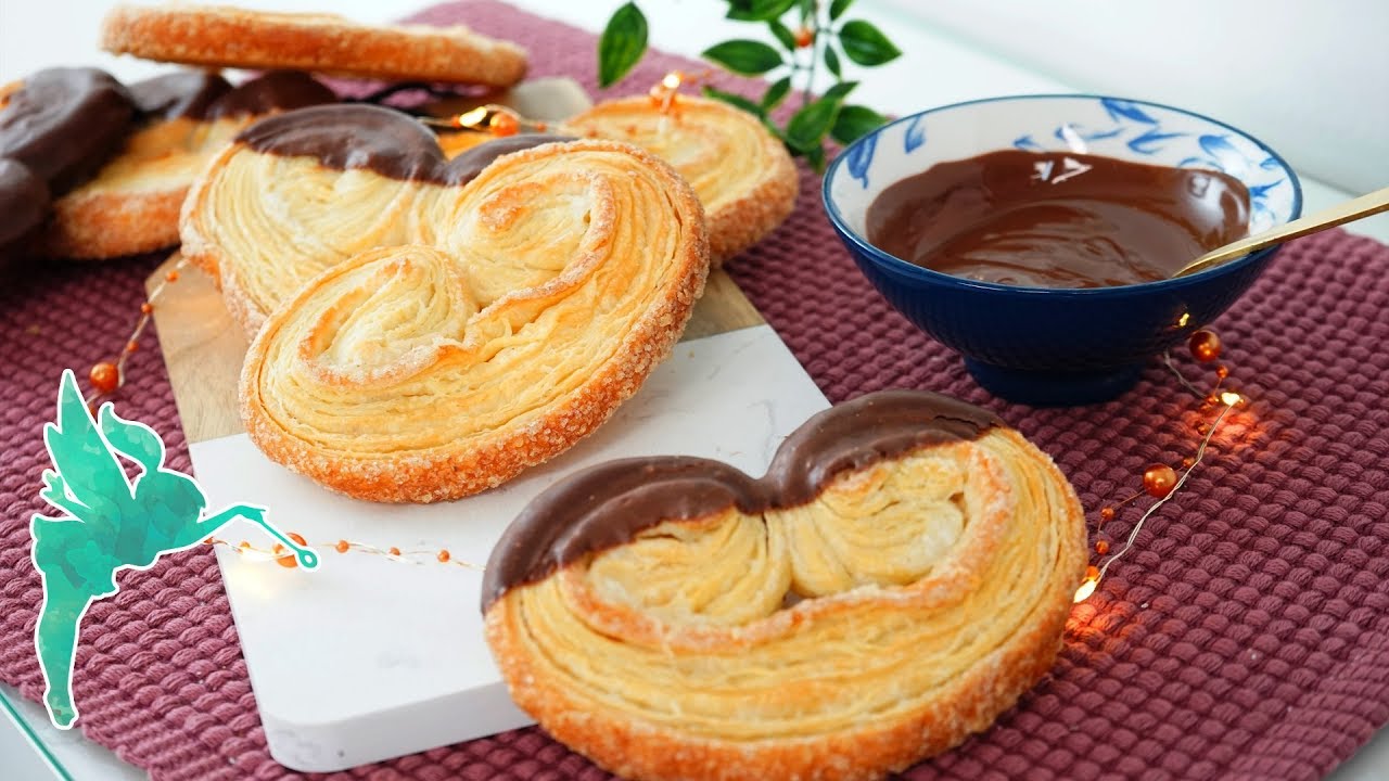 Schweineöhrchen selber machen - Selbst gemachter Blätterteig für Schweineöhrchen - Kuchenfee
