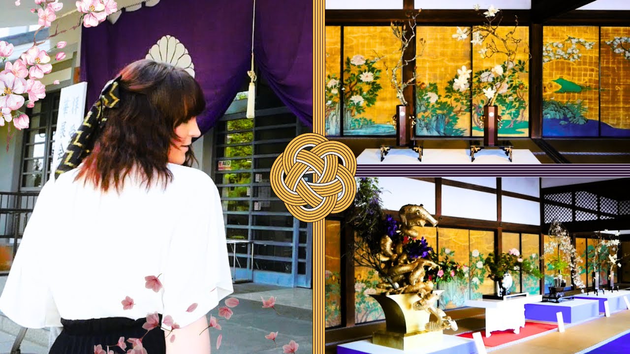 We Got Into This AMAZING Ikebana Japanese Flower Arrangement Festival In Kyoto