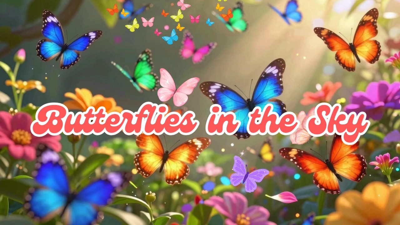 Butterflies in the Sky | Educational Song for Kids & Nature Lovers!