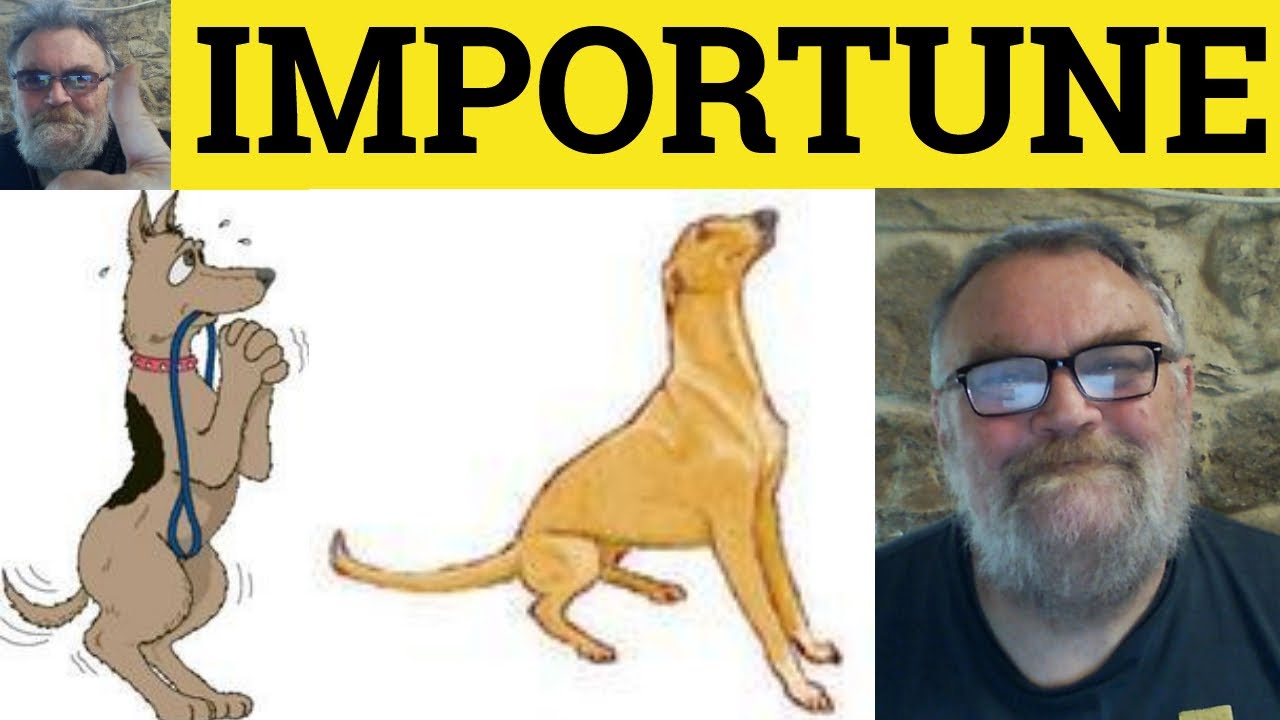 🔵 Importune Meaning - Importune Definition - Importune Examples - Formal Vocabulary