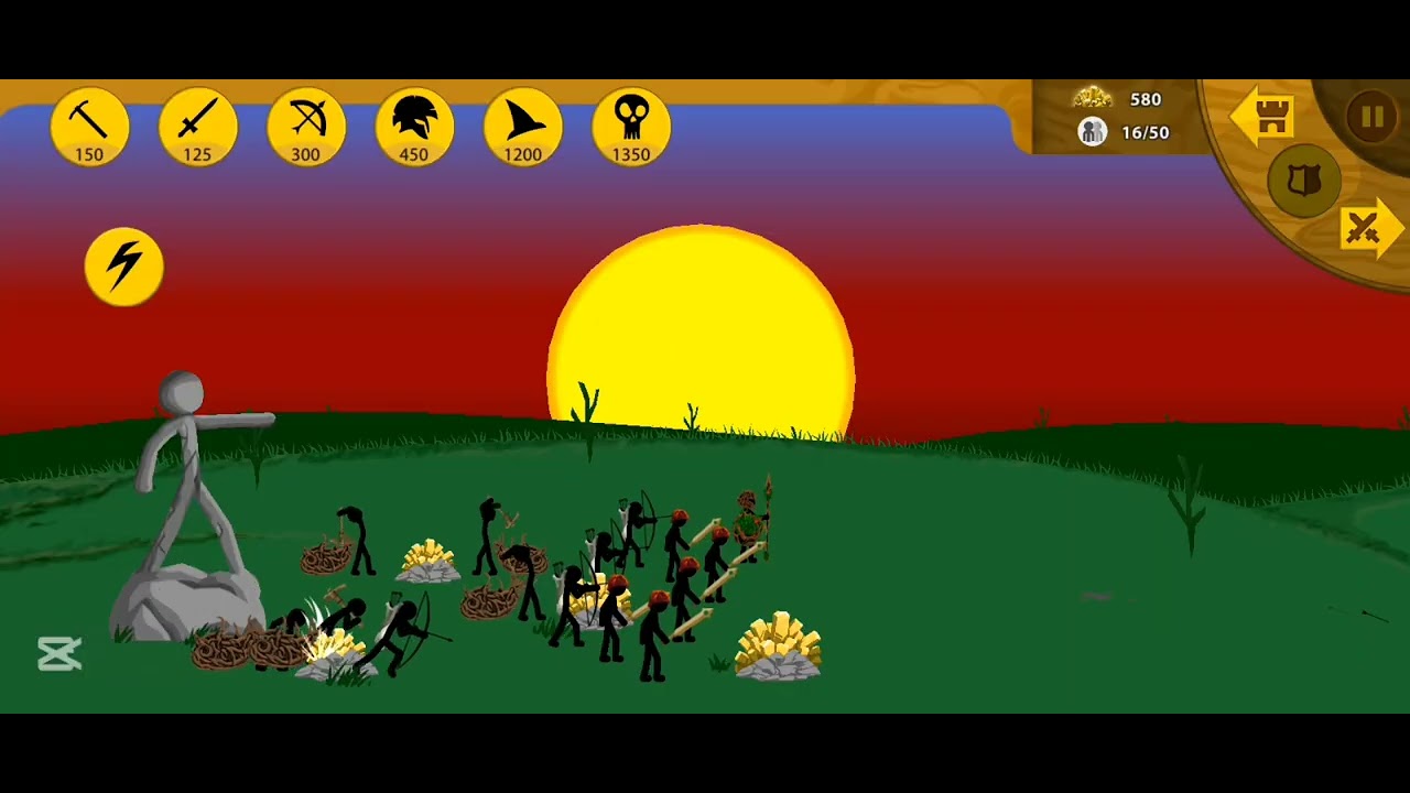 Thunder Storm Spell Experiment | Stick WarLegacystick war legacy lightning storm.#stickwarlegacy 