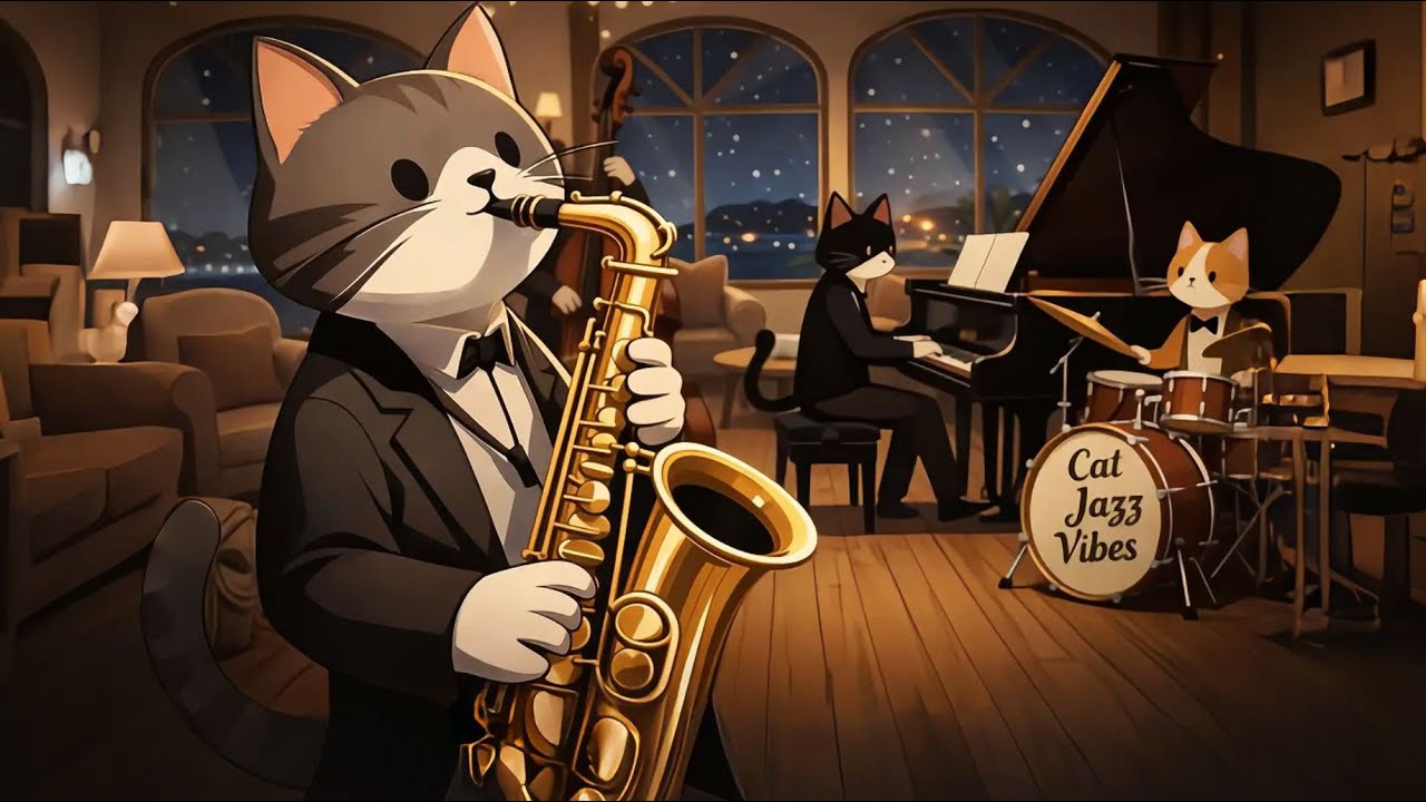 Cozy Jazz Cats – Smooth Background Jazz for Focus, Work and Relaxation