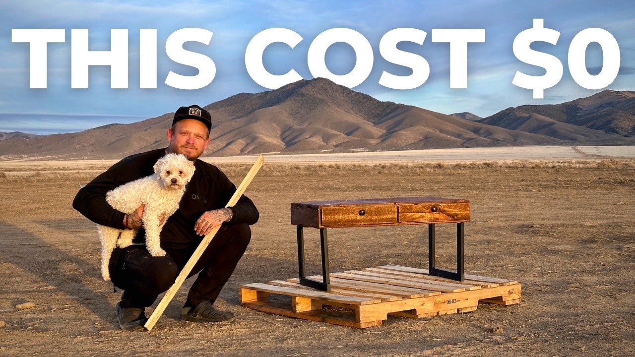 $0 Coffee Table Build for Our Off-Grid cabin