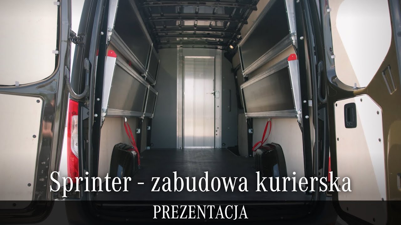 Mercedes Sprinter - zabudowa kurierska prezentacja