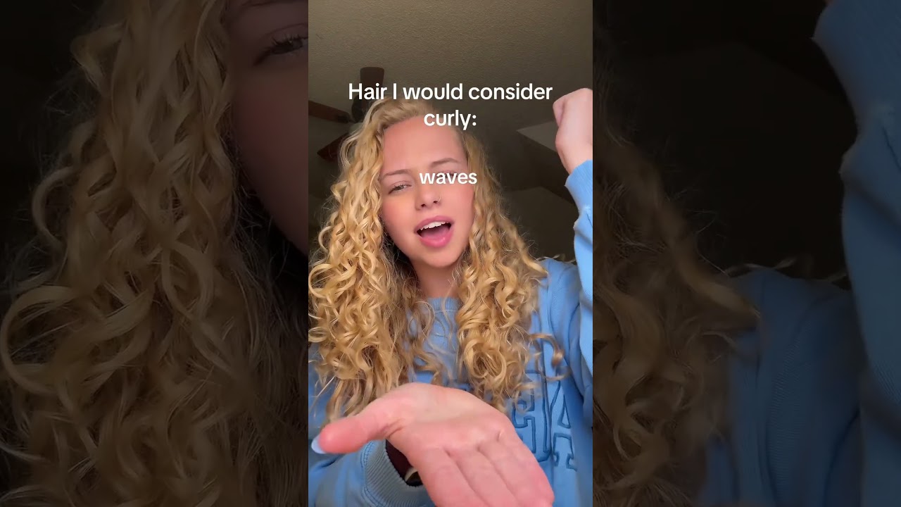 Anything that isn&rsquo;t straight is considered a curl type hope this helps! 🥰 #curlyhairtypes #curls