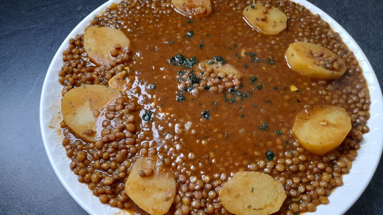 Lentejas tradicionales marroquíes العدس المغربي التقليدي