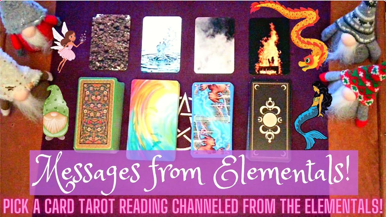 🌱💧Which Elementals Have a Message For You? 💨🔥 Pick a Card Tarot Reading with Charms and Dice!