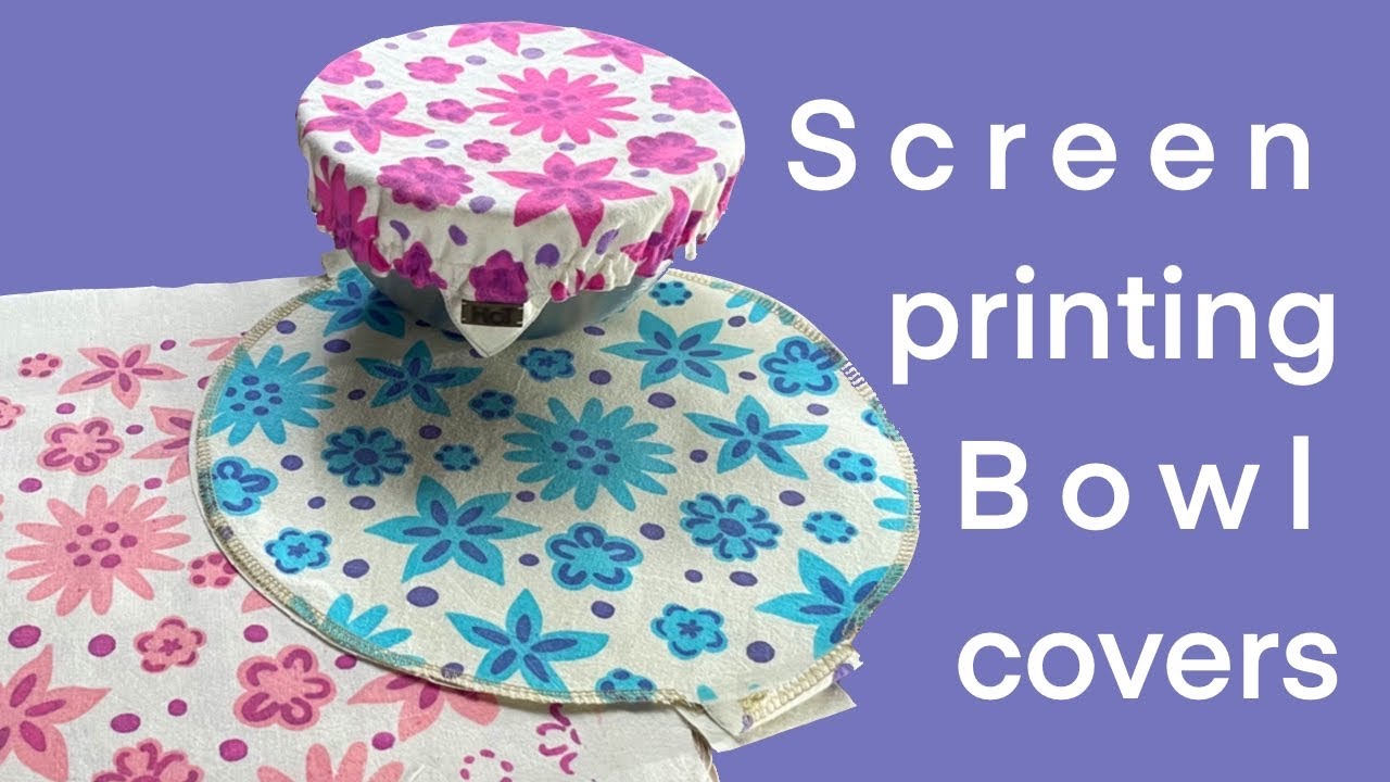 Fabric printing with reusable stencils #printingtechniques #silkscreen #fabricprinting 