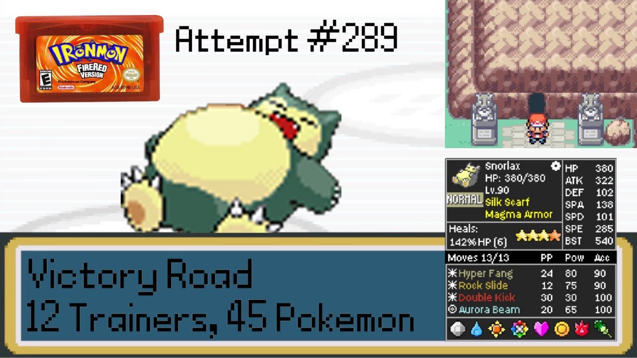 Pokémon Fire Red Ironmon Challenge / Run #289 - Victory Road