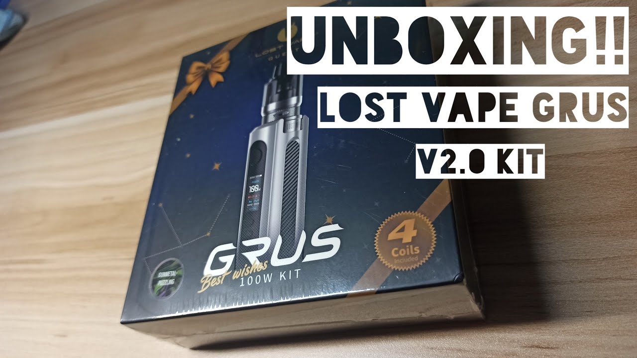 Lost Vape Grus Kit v2  - Unboxing Video (Gun Metal)