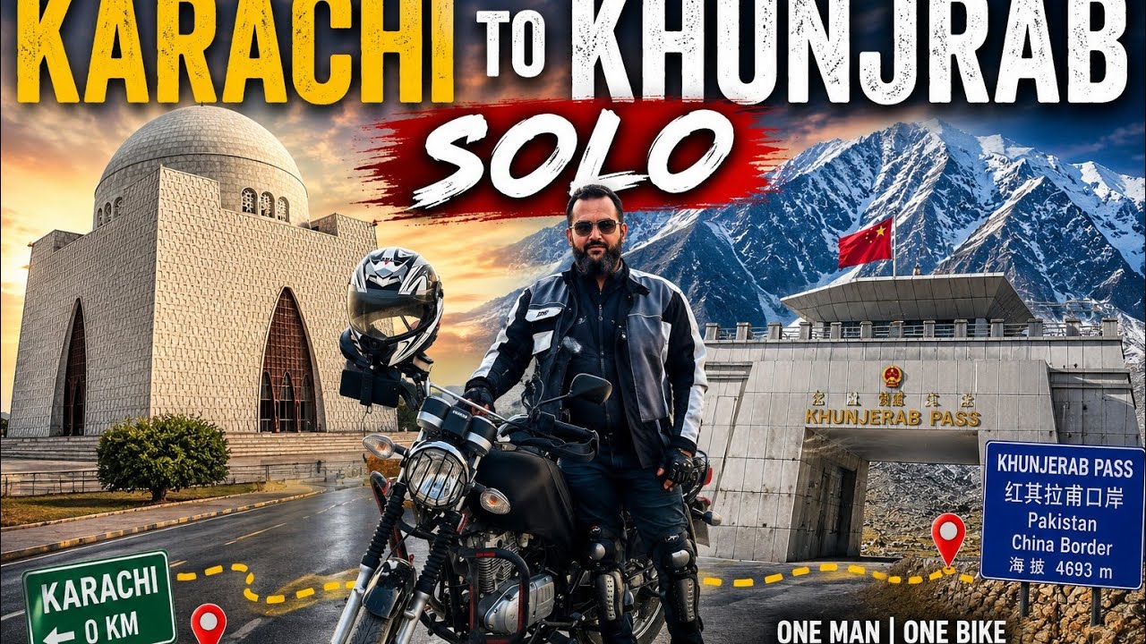 KARACHI TO KHUNJRAB CHINA BORDER | Solo Pakistan tour on bike