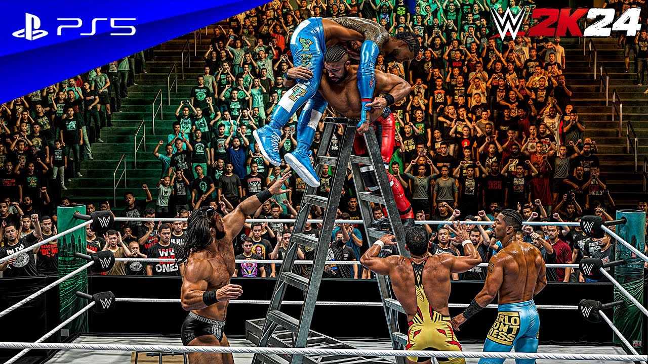 WWE 2K24 - Money in the Bank Ladder Match 2024 | PS5™ [4K60]