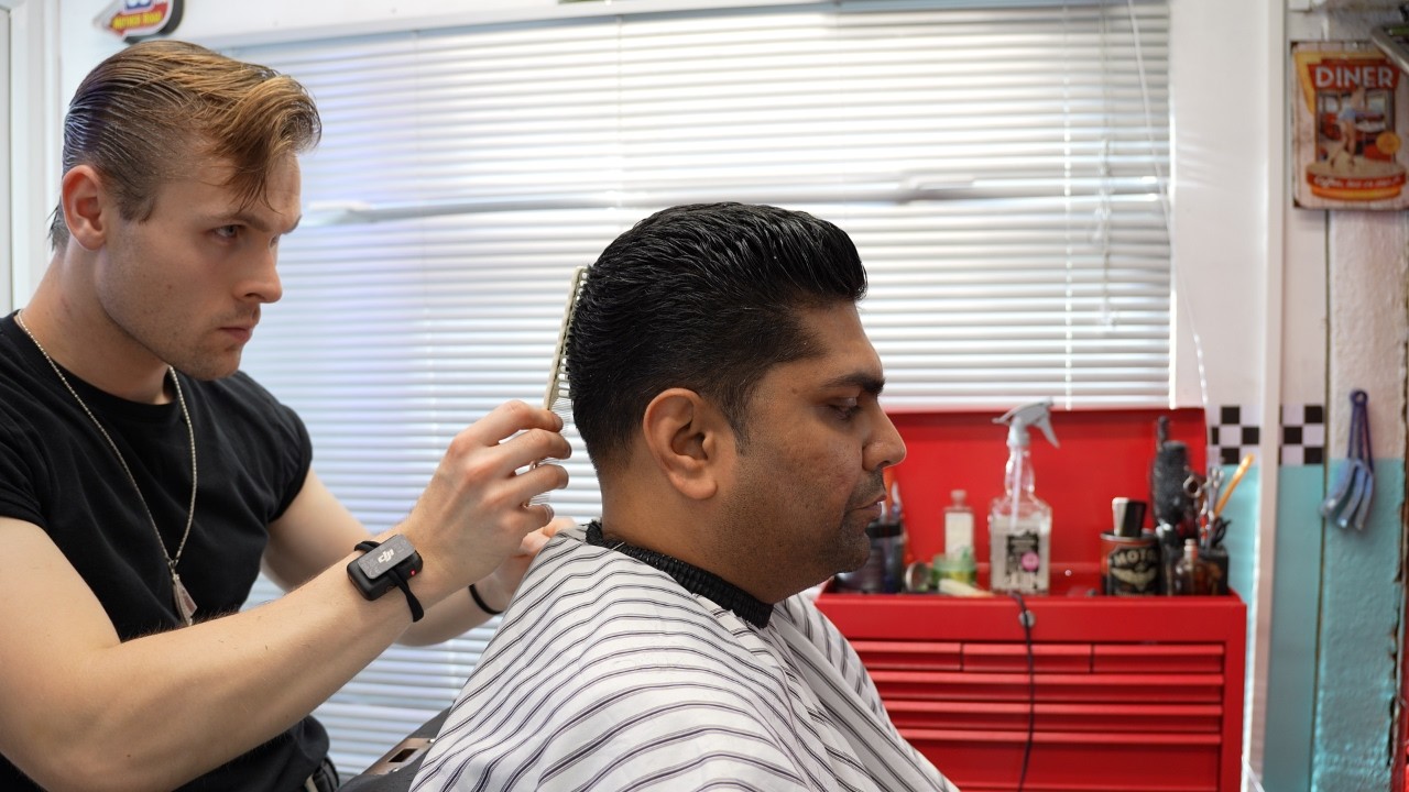LEO took 1 HOUR for CLASSIC haircut & style ASMR 24x7 Sleep therapy