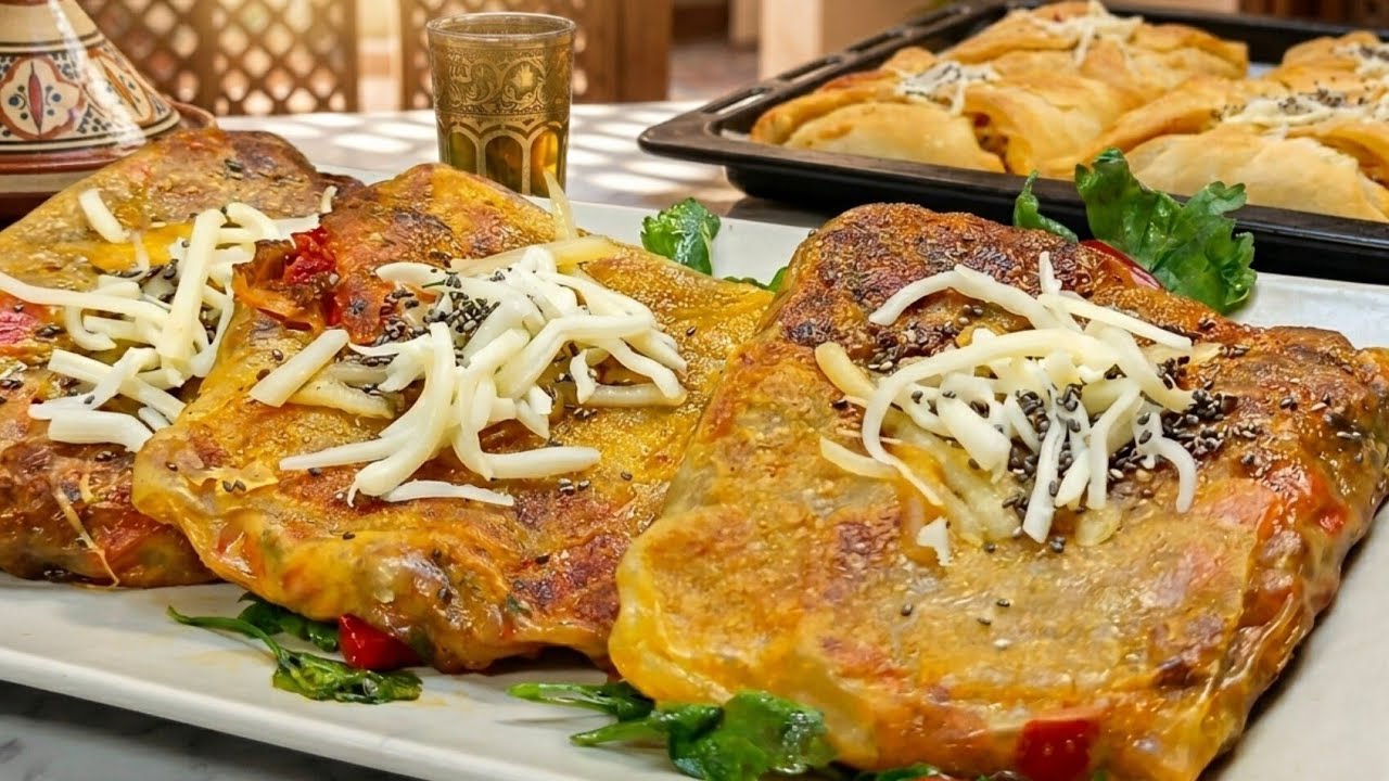 مسمن معمر بلا عجين وبلا غلوتين قرمشة خيالية وبدون مجهود وصفتين بحشوة واحدة نتيجة غتصدمكم👌