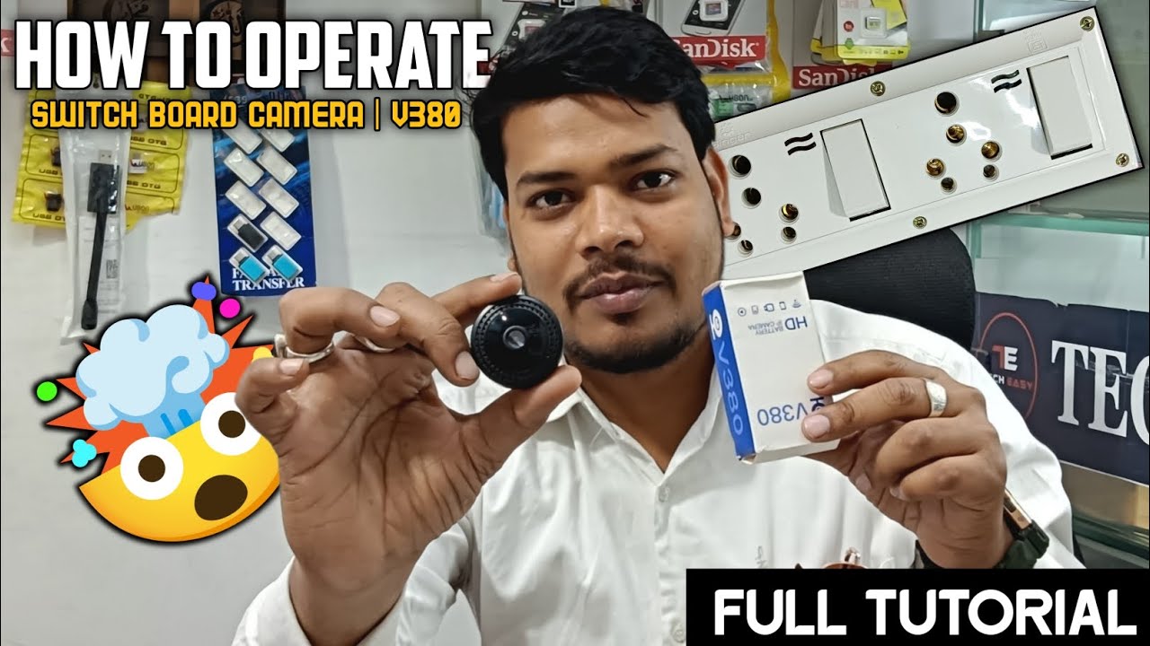 How To Operate Switch Board Camera 📸 😲And V380 Pocket Camera 😲☝🏻🤙🏻 Step By Step Easy Tutorial ☝🏻💪🏻