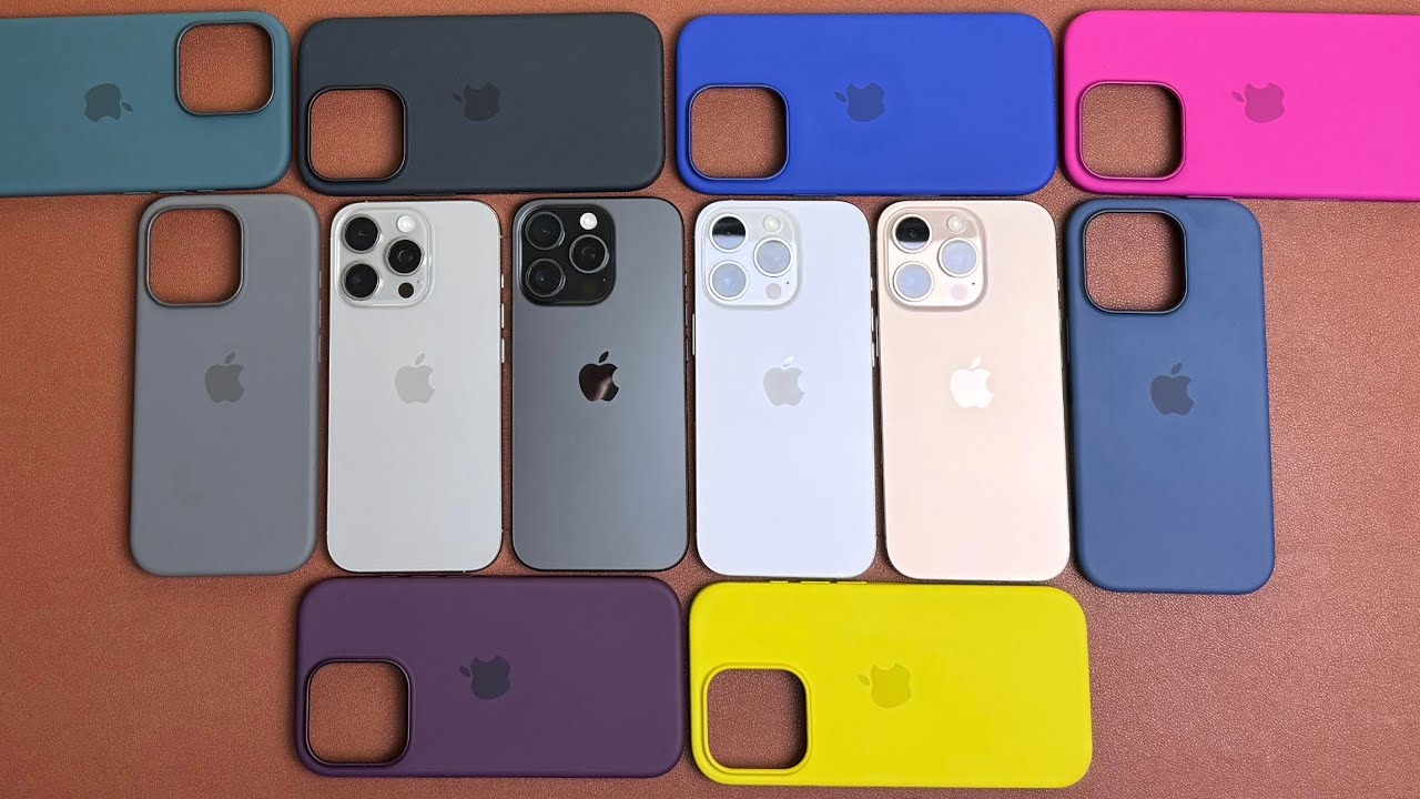 Все цвета силиконовых чехлов Apple для всех цветов iPhone 16 Pro!!!