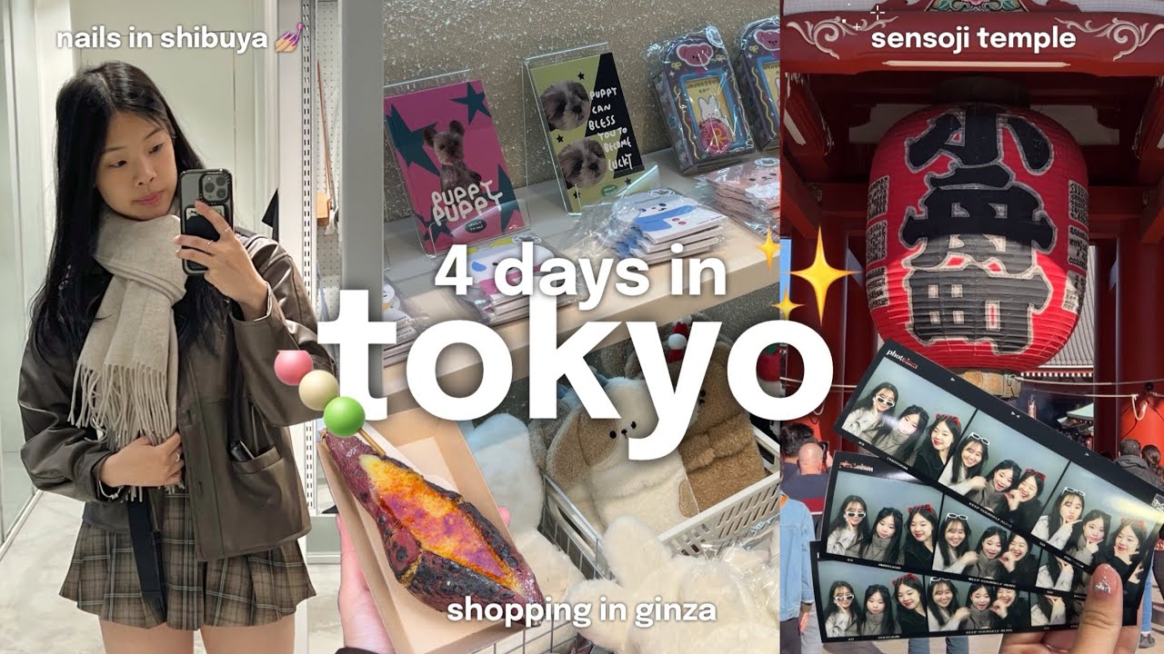japan vlog 🇯🇵 sensoji temple, ginza + akihabara, nails in shibuya & eating our way thru japan