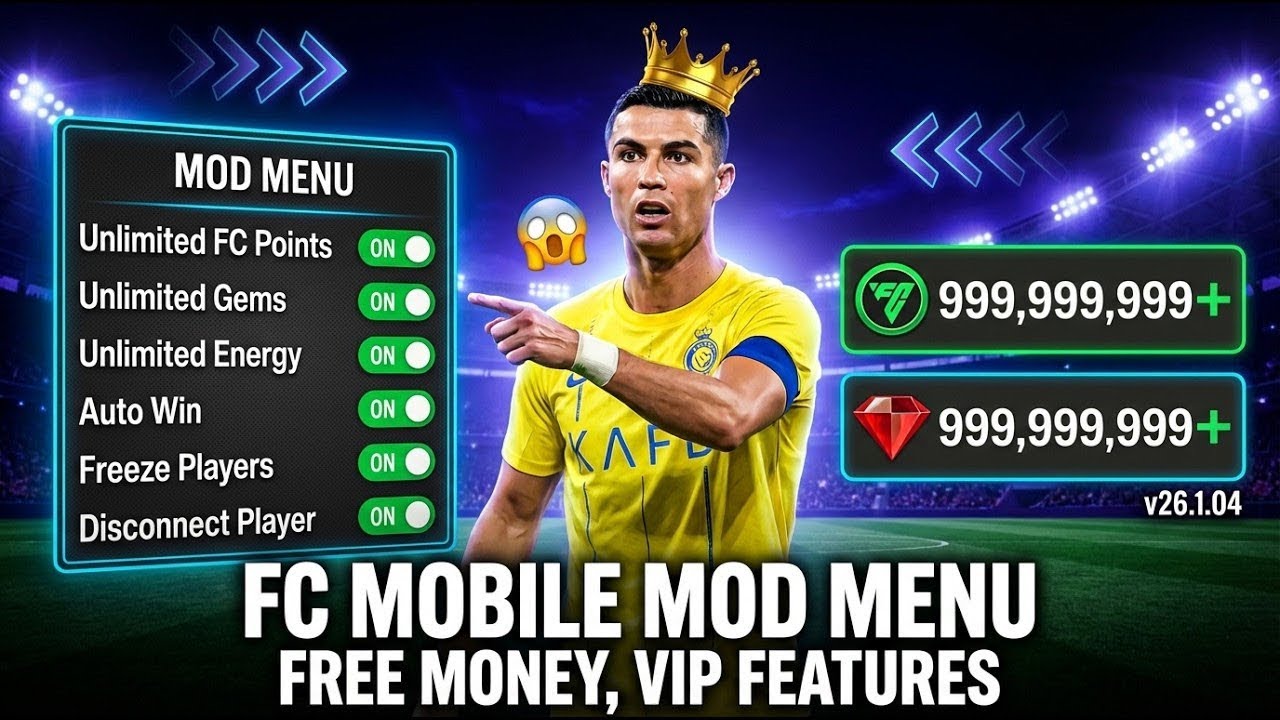 FC Mobile MOD APK v26.1.04 Gameplay | FC MOBILE 26 Updated Mod Menu Apk - (Unlimited Gems&Fc Points)