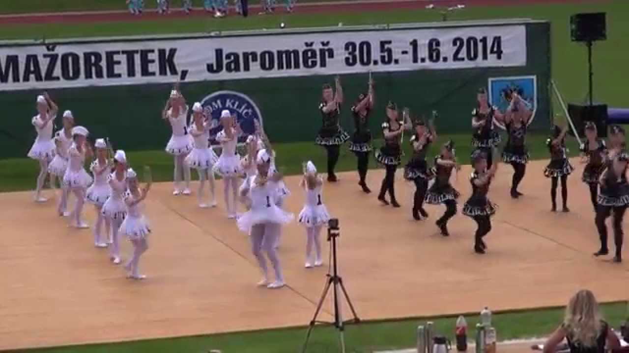 2014 1.6. MČR Jaroměř, Majolenky podio-baton 1.místo