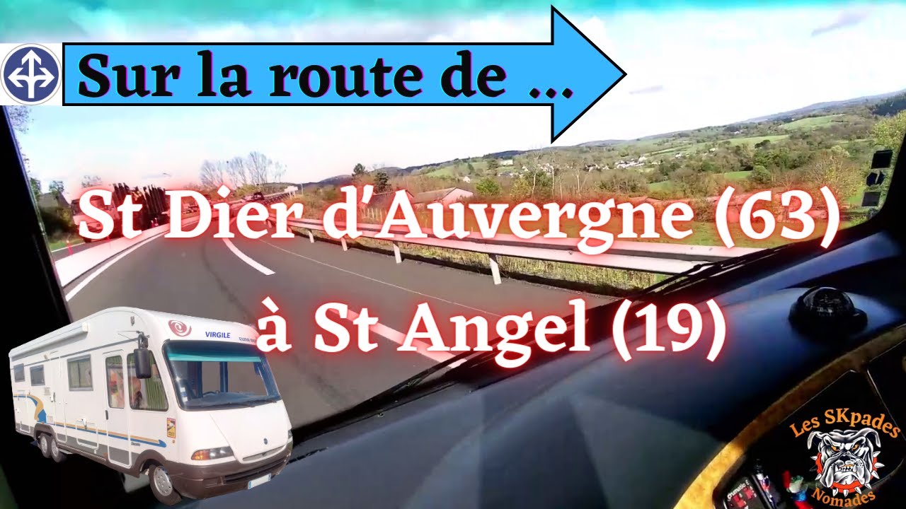 #90-1 Sur la route entre St Dier d'Auvergne et St Angel    #roadtrip #ontheroad #campingcar #vanlife