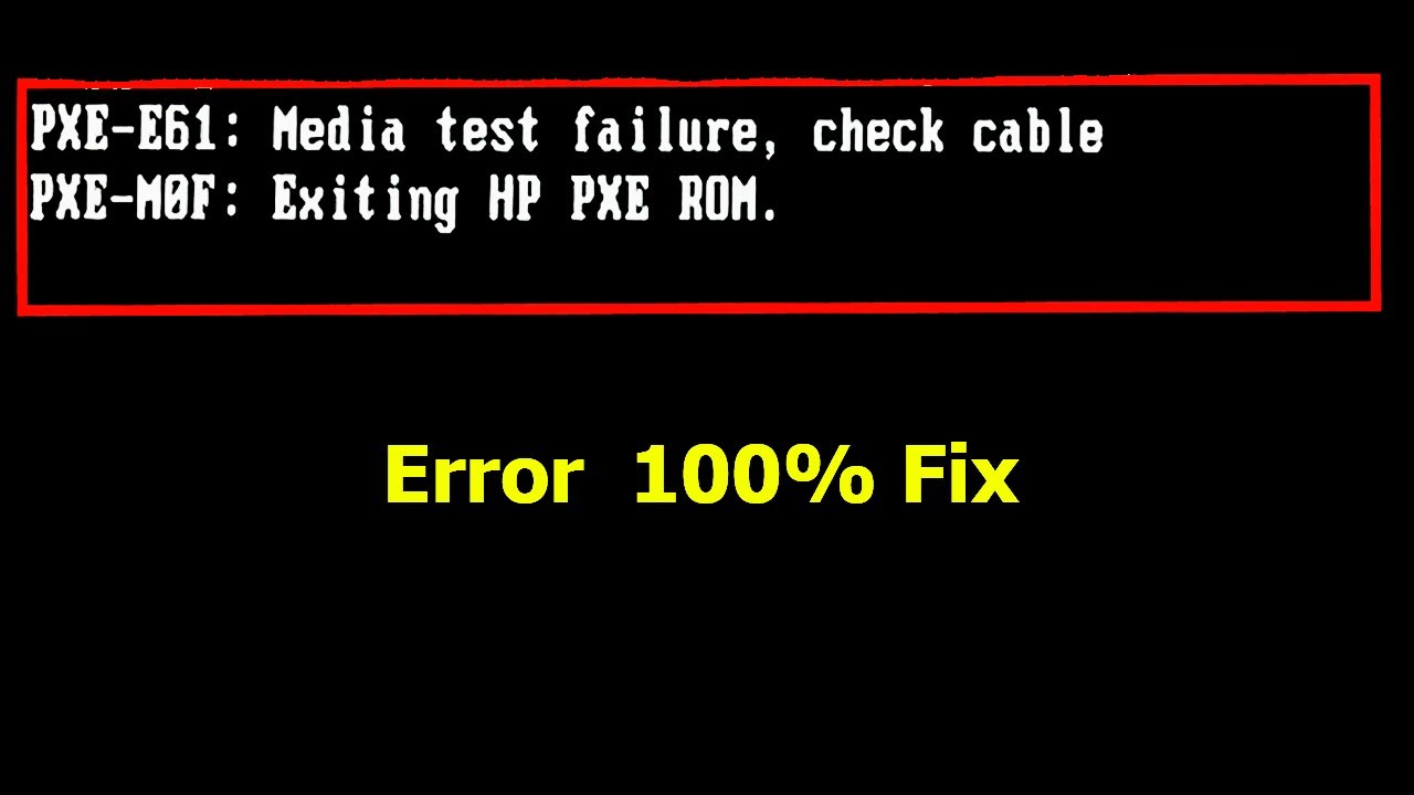 How to fix boot error 