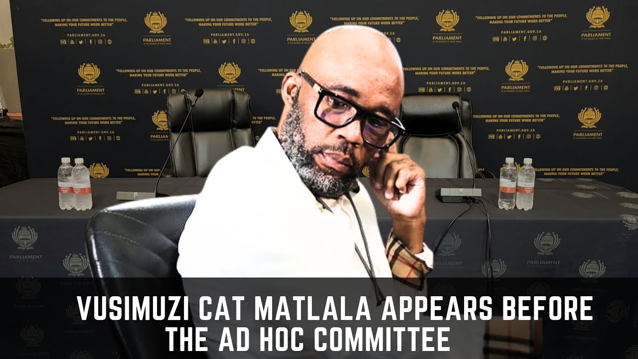 Vusimuzi Cat Matlala Appears Before the Ad Hoc committee