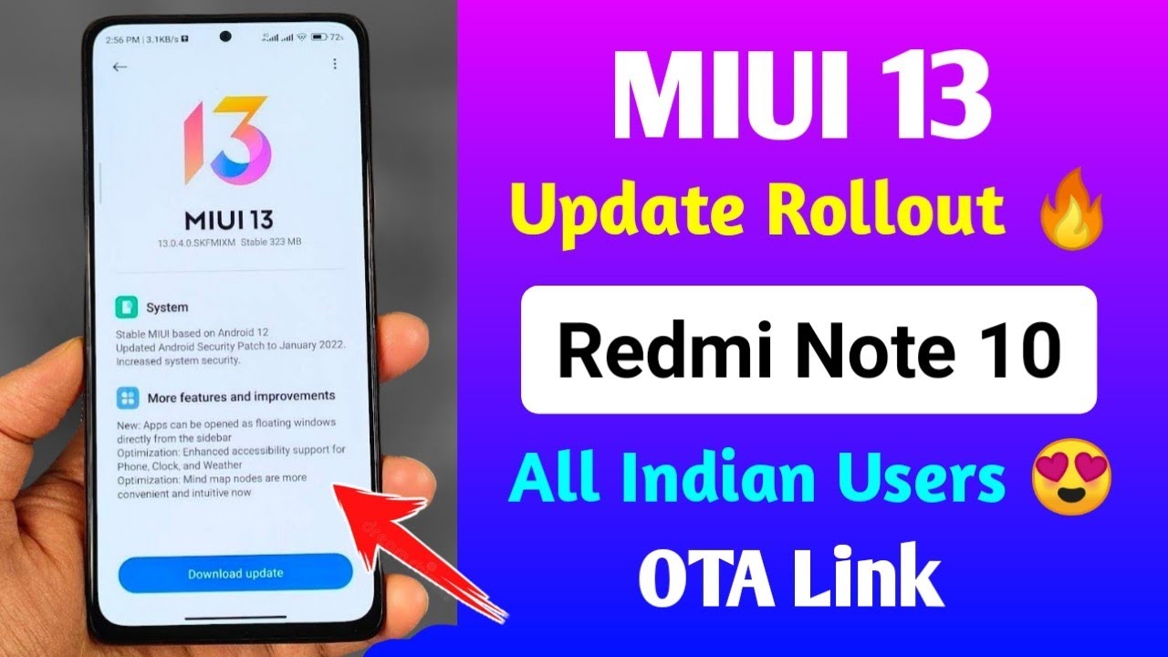 MIUI 13 For Redmi Note 10 - Public Users Rollout India Confirm 🔥 Official