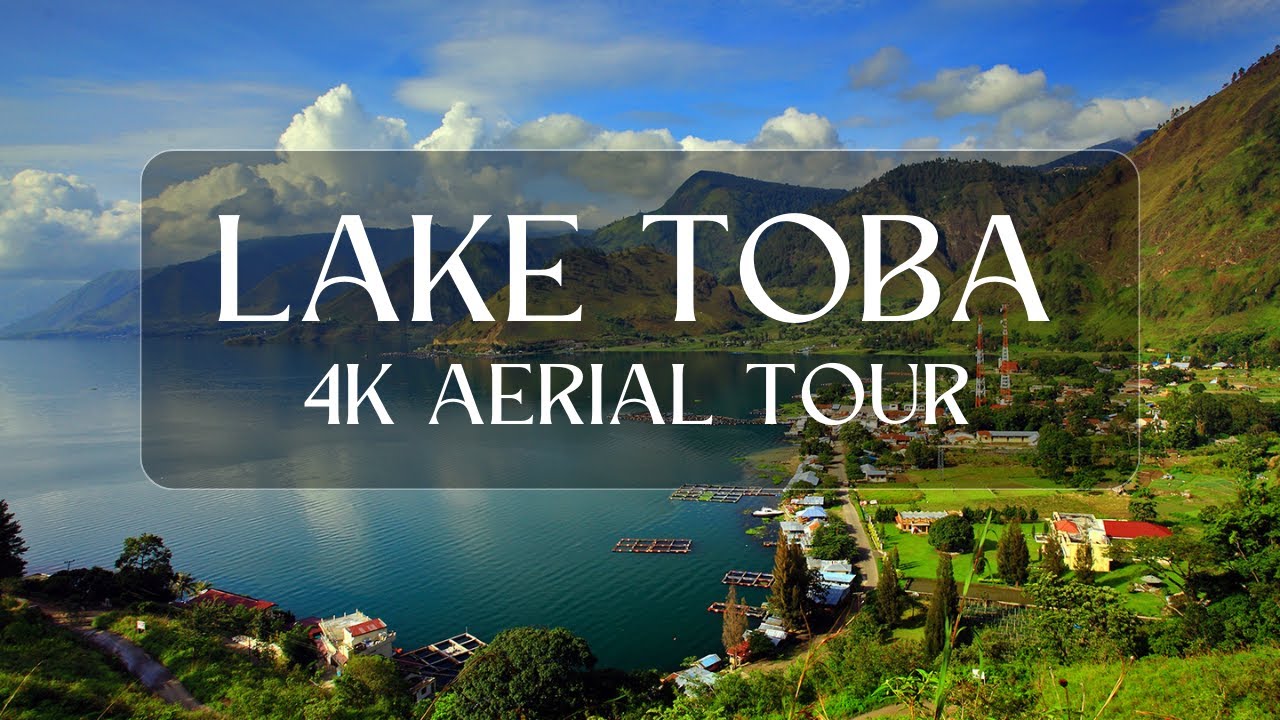Lake Toba in 4K: An Aerial Odyssey Over Indonesia's Volcanic Marvel