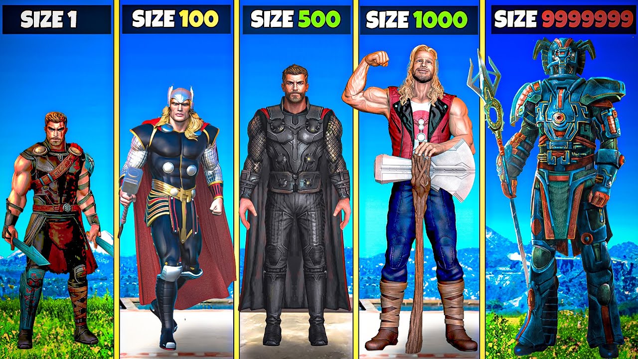 $1 THOR Into $1,000,000,000 ULTIMATE THOR In GTA 5!