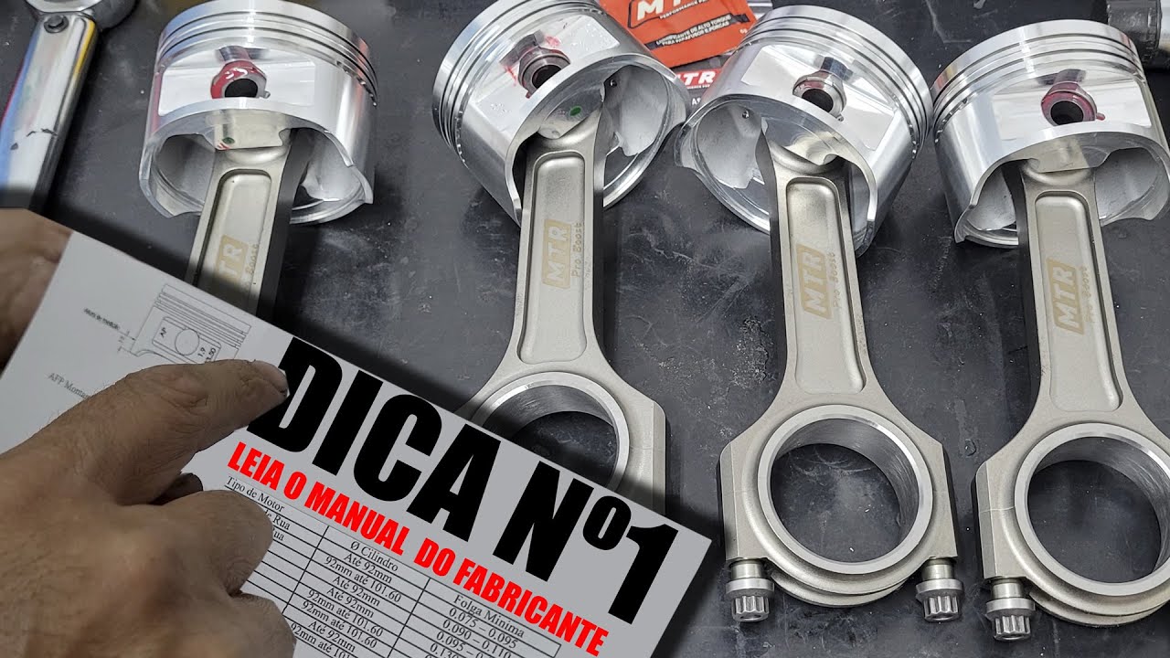 PREPARANDO OS PISTÕES E BIELAS FORJADOS PARA IR PARA O BLOCO + PAPO SOBRE MOTORES - EP -10