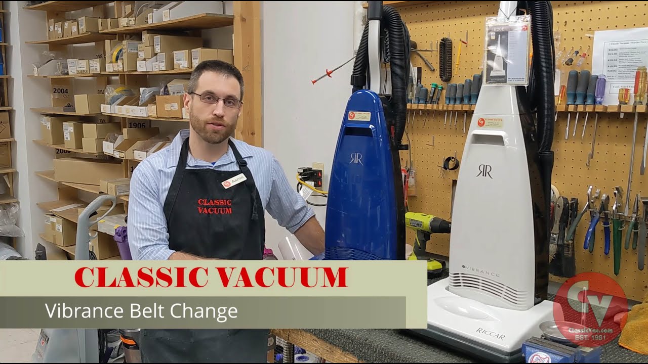 Как заменить ремень пылесоса Riccar Vibrance от Classic Vacuum.