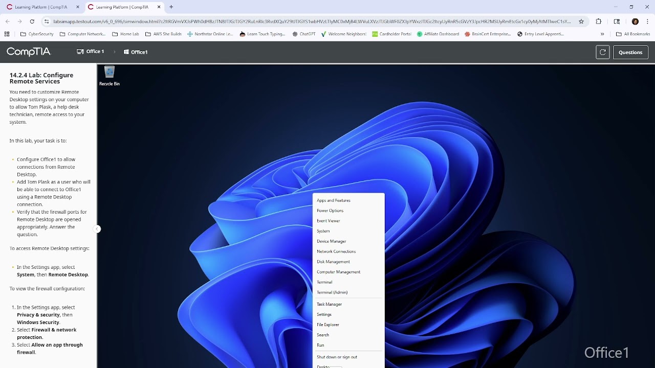 14.2.4 Lab Configure Remote Services