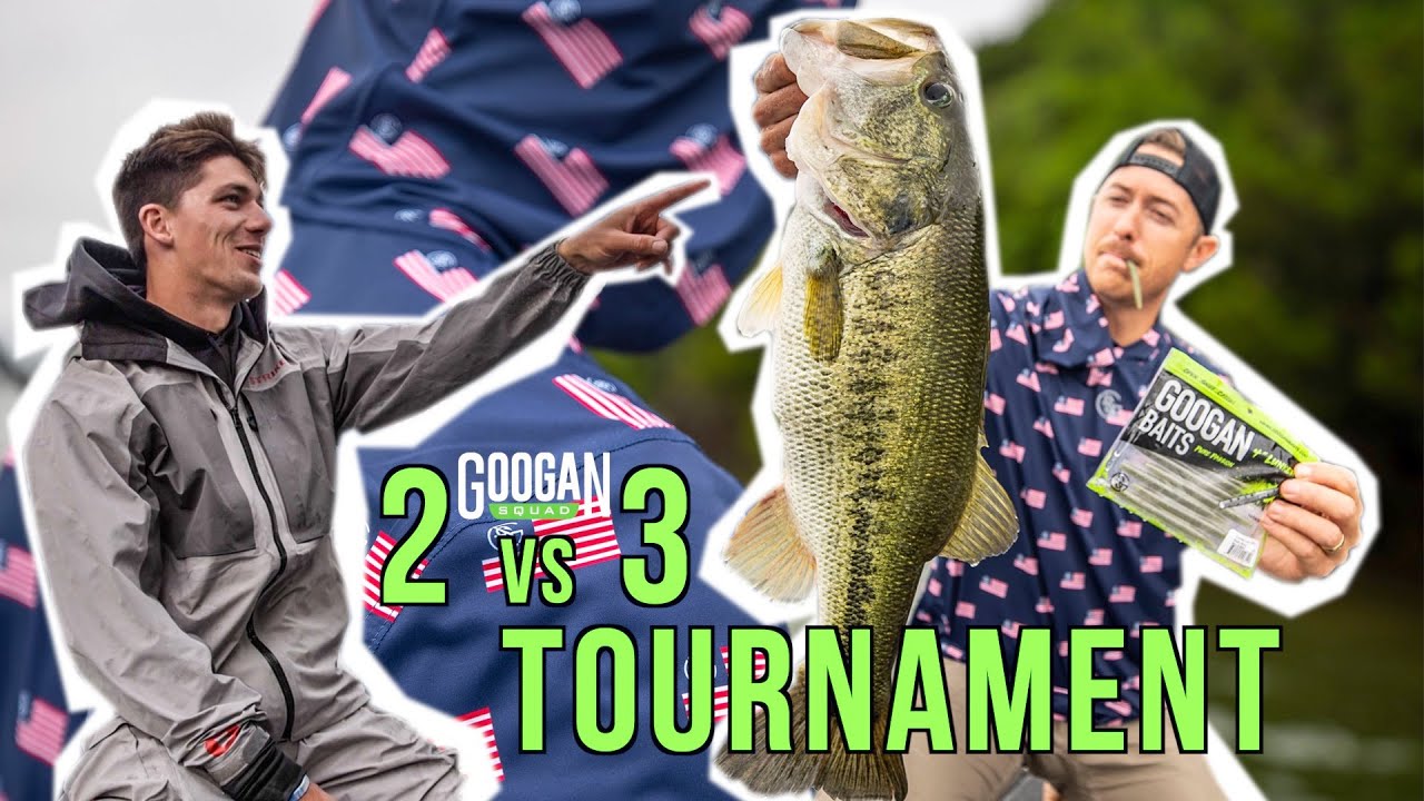 Googan 2V2 BEST 5 Bass FISHING TOURNAMENT! ( BONUS ROTATING ANGLER )