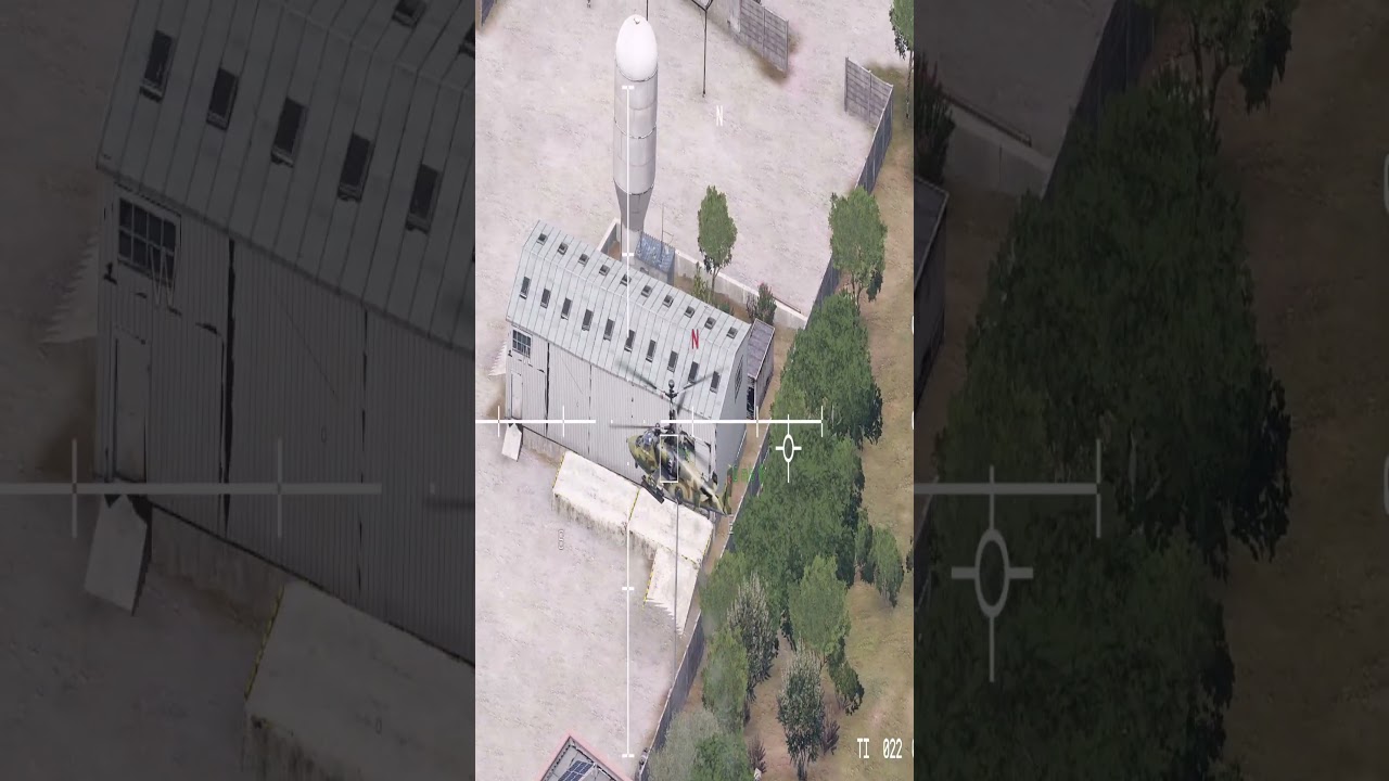 AC-130 Gunship Destroys Enemy Helicopter