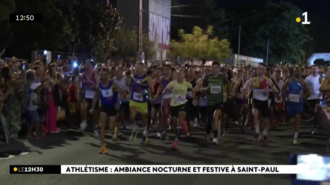 Près de 1200 coureurs étaient au départ des 10 km nocturnes de Saint-Paul.