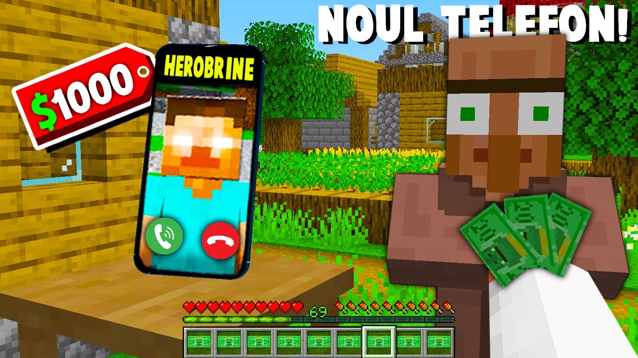 Am GASIT CEL MAI BUN TELEFON din MINECRAFT...ERA STRICAT?!