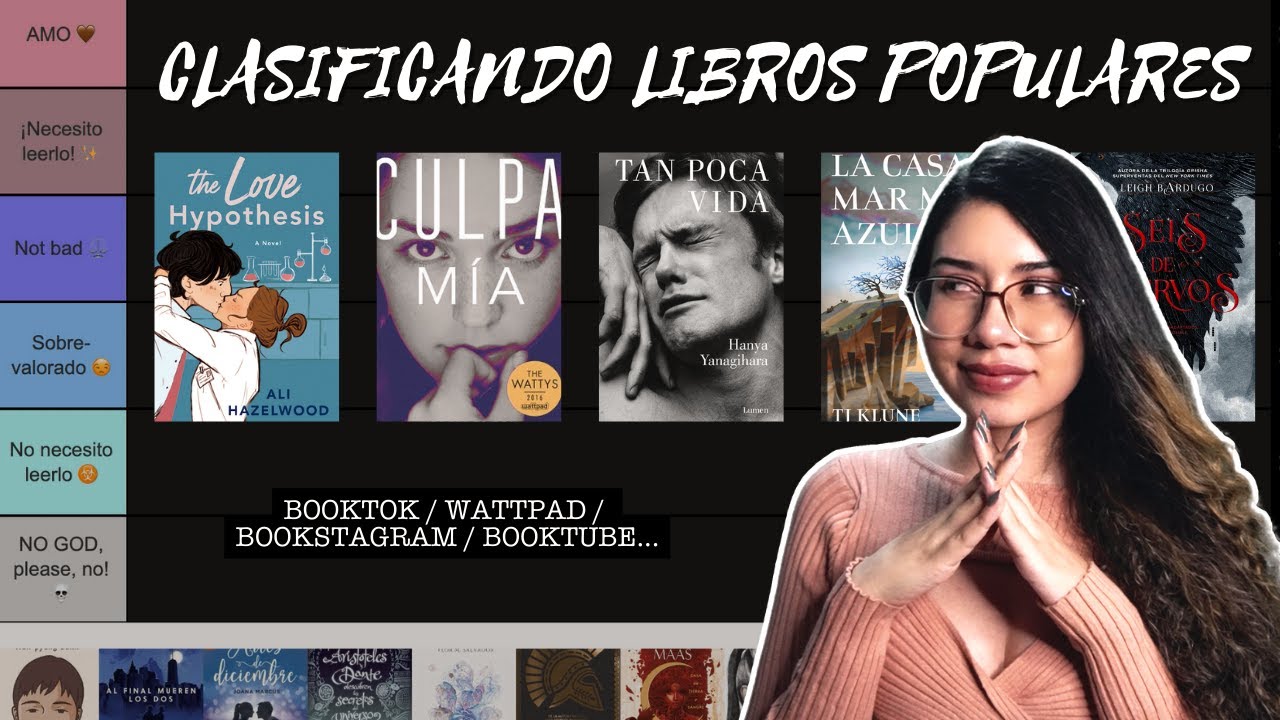 Clasificando LIBROS POPULARES de BookTok/Wattpad/BookTube/Bookstagram (Tier list)  | Arcade's Books