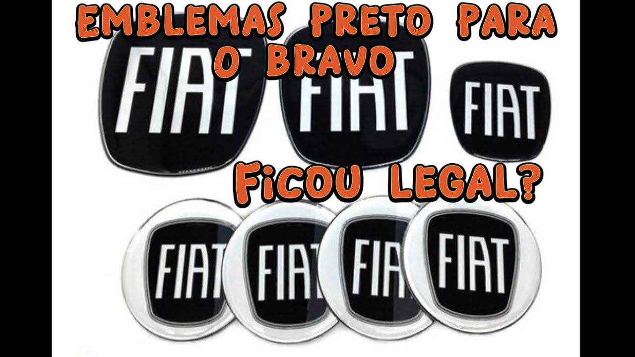 COMPREI OS EMBLEMAS FIAT PRETO PARA O BRAVO T-JET E ME ARREPENDI
