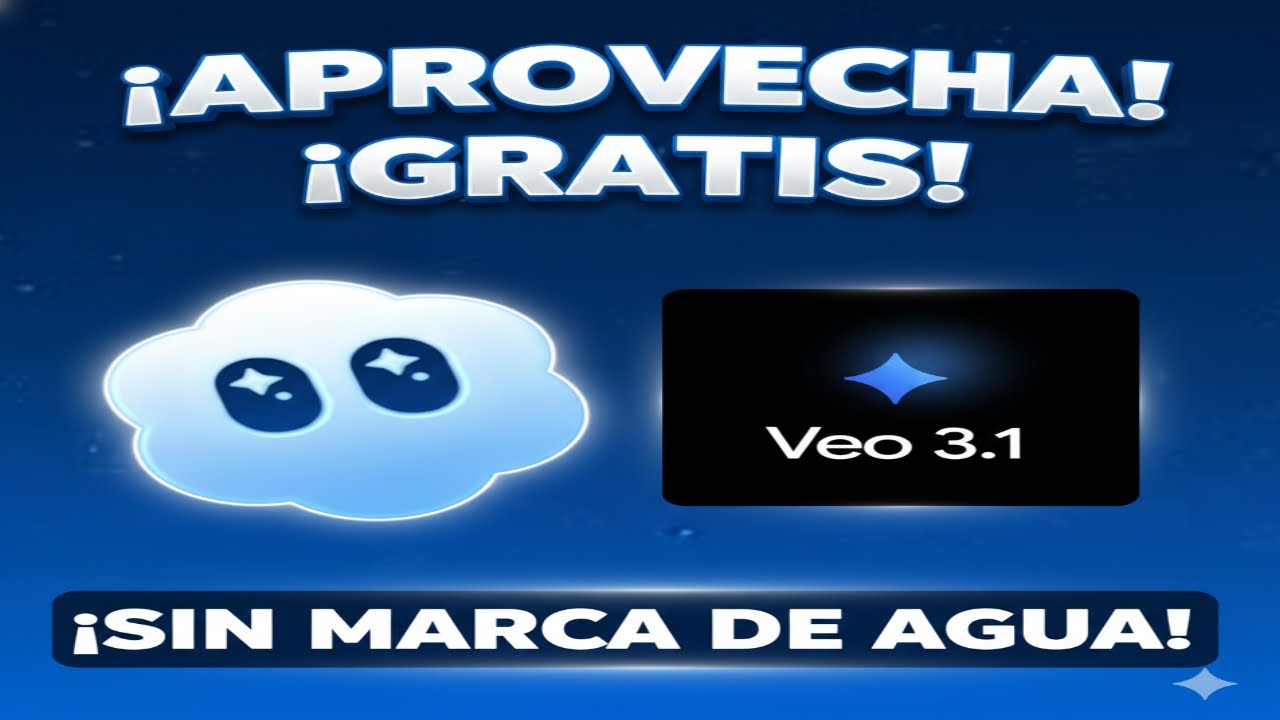 SORA 2 - VEO 3.1 y NANO BANANA PRO - GRATIS! SIN MARCA DE AGUA!