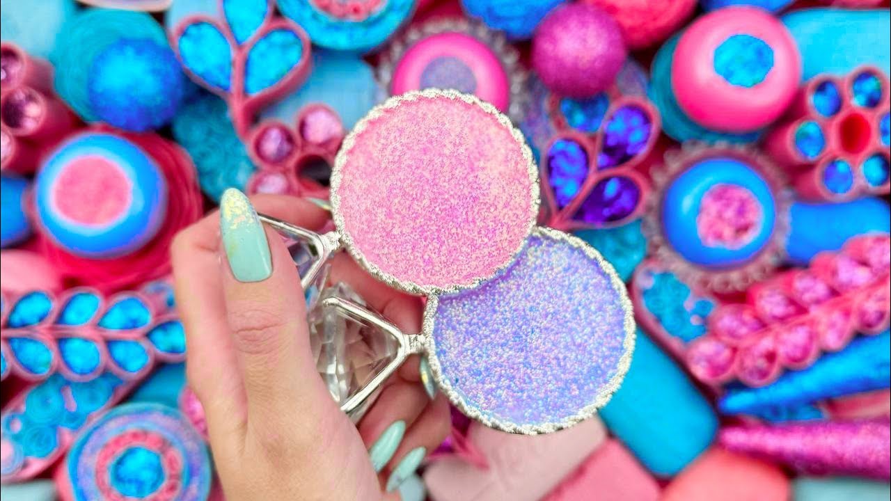 [ASMR]Compilation set★ASMR SOAP★Crushing soap★Cutting soap cubes★FOAM&GLITTER&STARCH★
