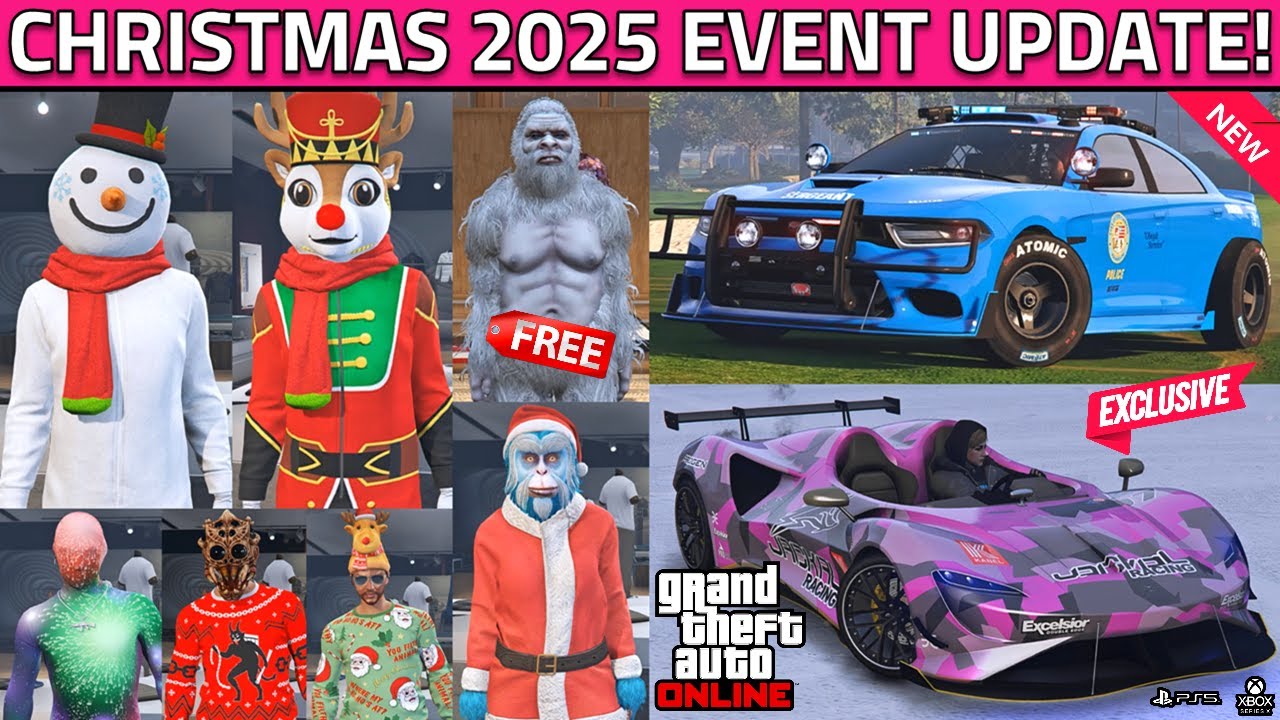 GTA 5 Online NEW Weekly Update! RARE Snowman, Yeti Outfit, Gooch Outfit, Christmas 2025 GTA5 Update