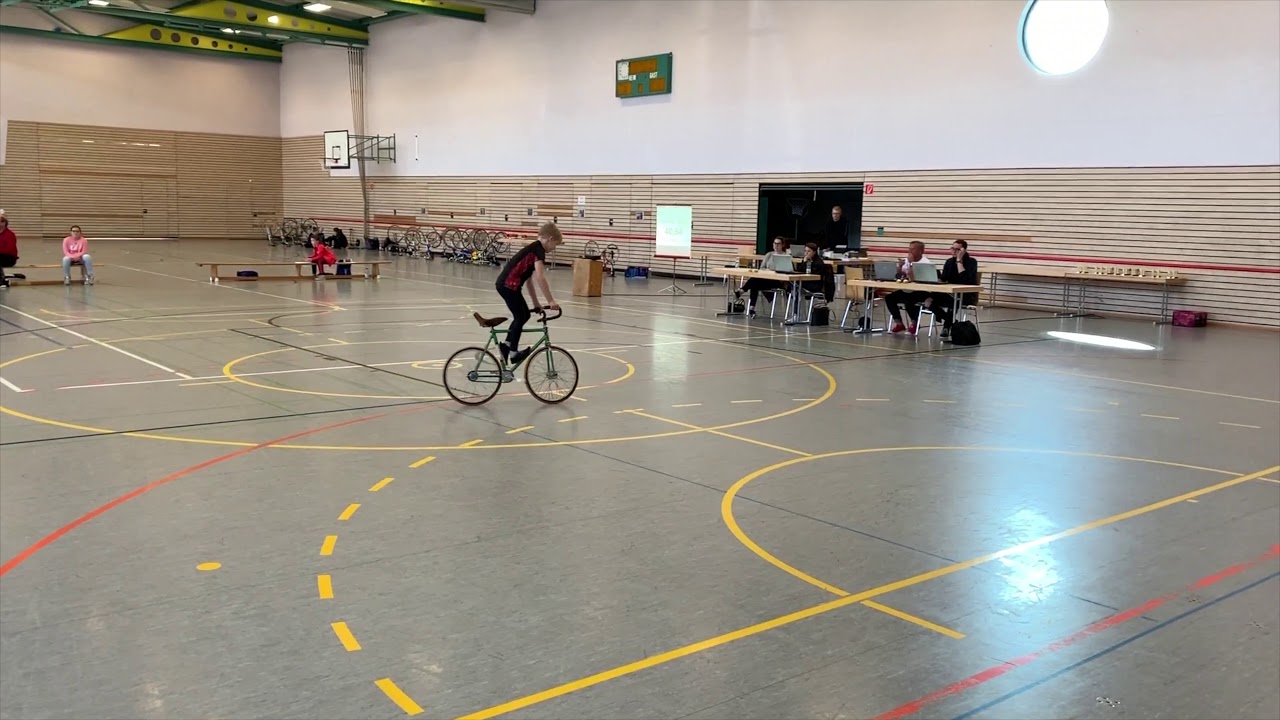 Kreismeisterschaft 2019 Raffael Luik Kunstradfahren Schüler Plattenhardt