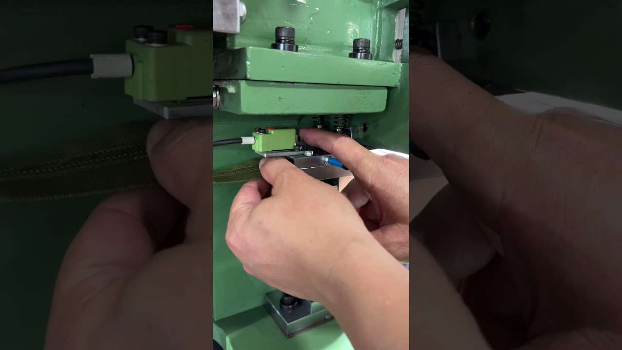 HY-101N-C auto nylon zipper gapping and bottom stop machine #zippermachine