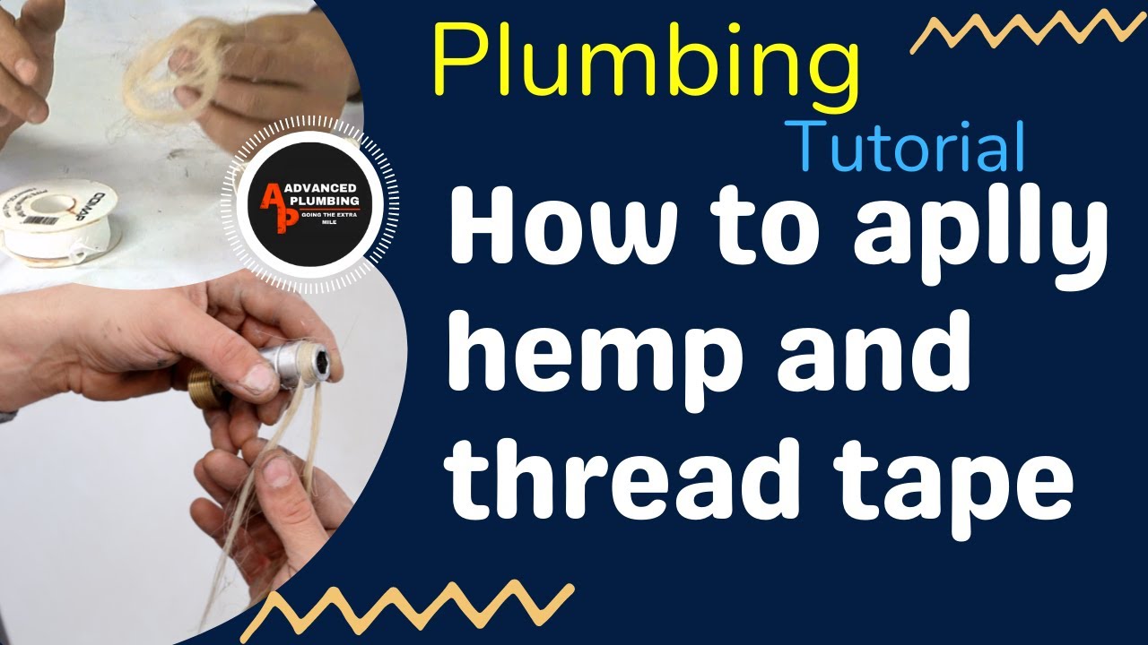 🔴 How to apply hemp and thread tape, How to Apply Teflon Tape/Plumber's Tape like a Plumbing Pro! 🟠