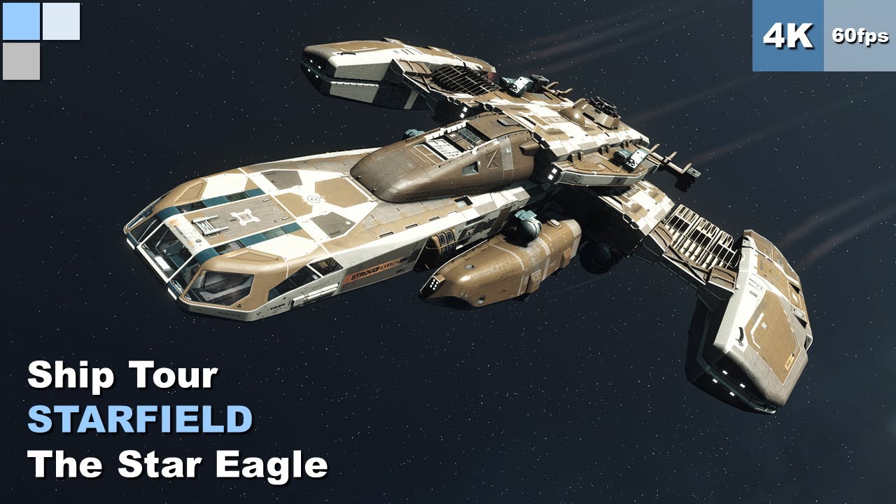 [4K 60fps] STARFIELD - PC - The Star Eagle - Ship Tour - Relaxing Gameplay