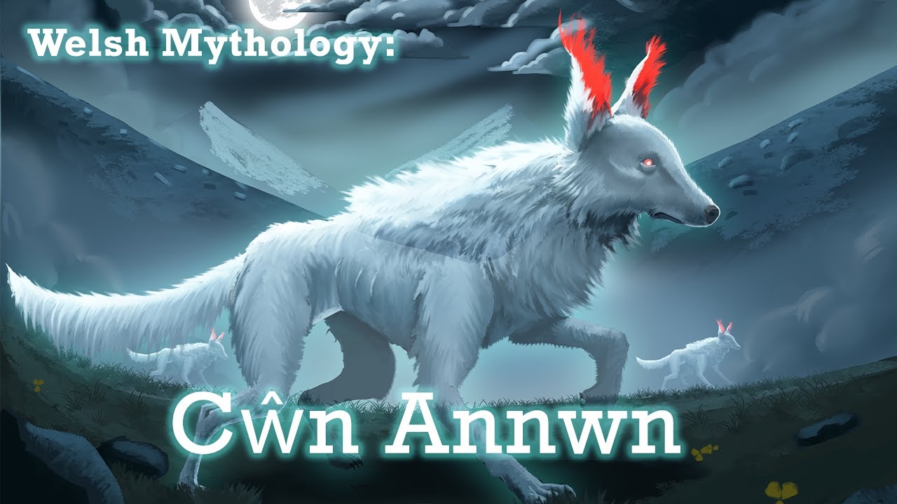 Welsh Mythology Art & Story : The Ghostly Hounds of Annwn