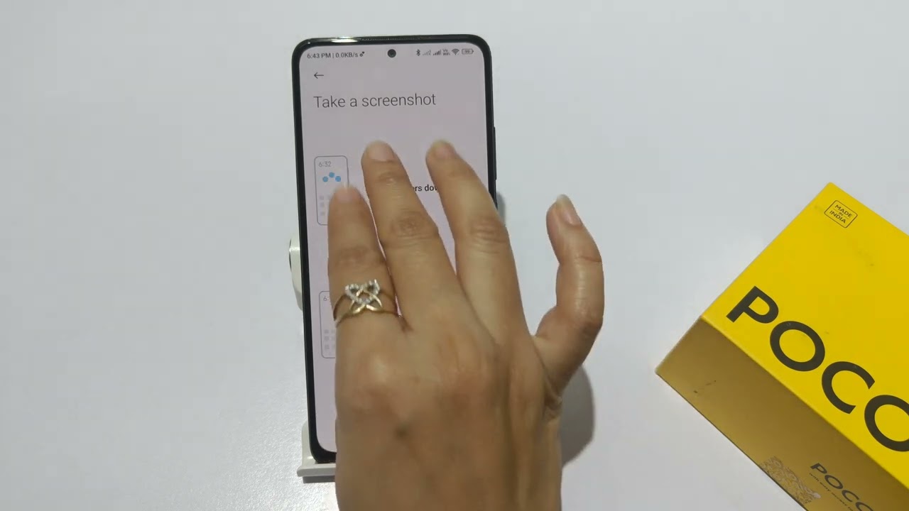 How to set 3 finger screenshot in poco m6 pro | poco m6 pro 5G me 3 finger screenshot kaise le